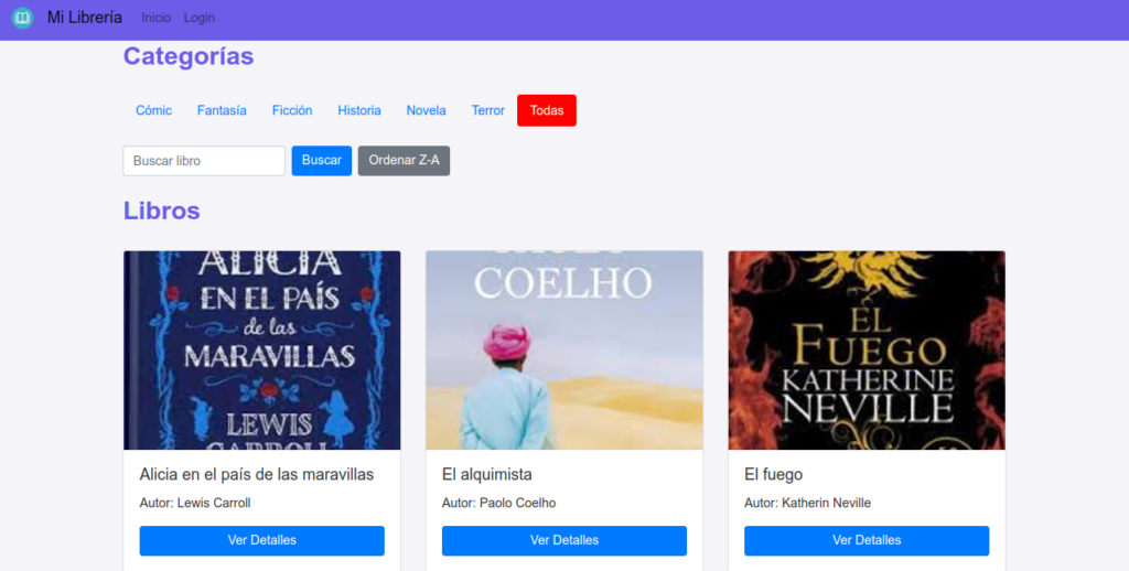 Proyecto librería php
