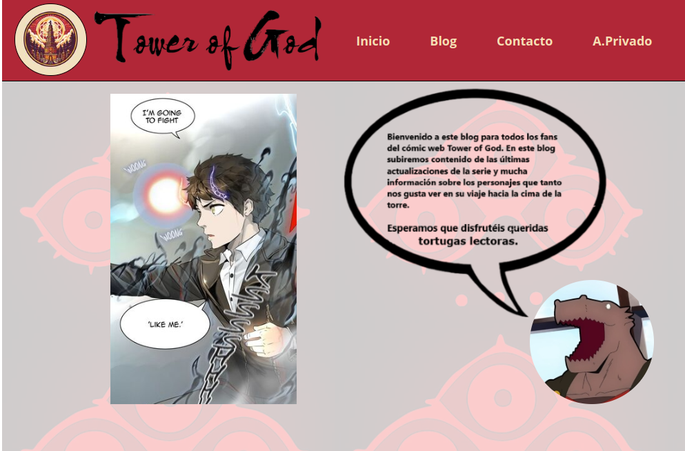 Portada del proyecto tower of blog
